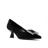 Roberto Festa Evilly Décolleté in Camoscio Nero